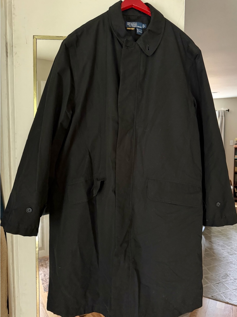 Polo by Ralph Lauren Gore Tex Black Men's Raincoat Mens M NWOT